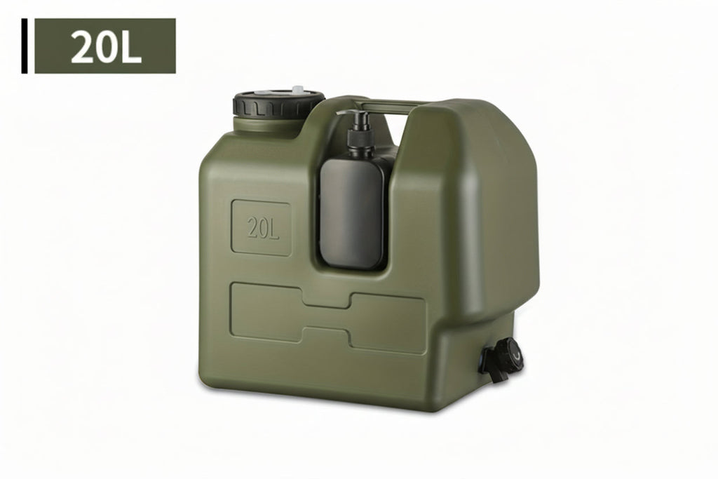 NNETM 20L Tactical Camping Bucket with Hand Wash Jug Kit