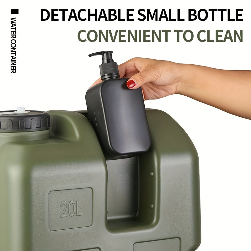 NNETM 20L Tactical Camping Bucket with Hand Wash Jug Kit